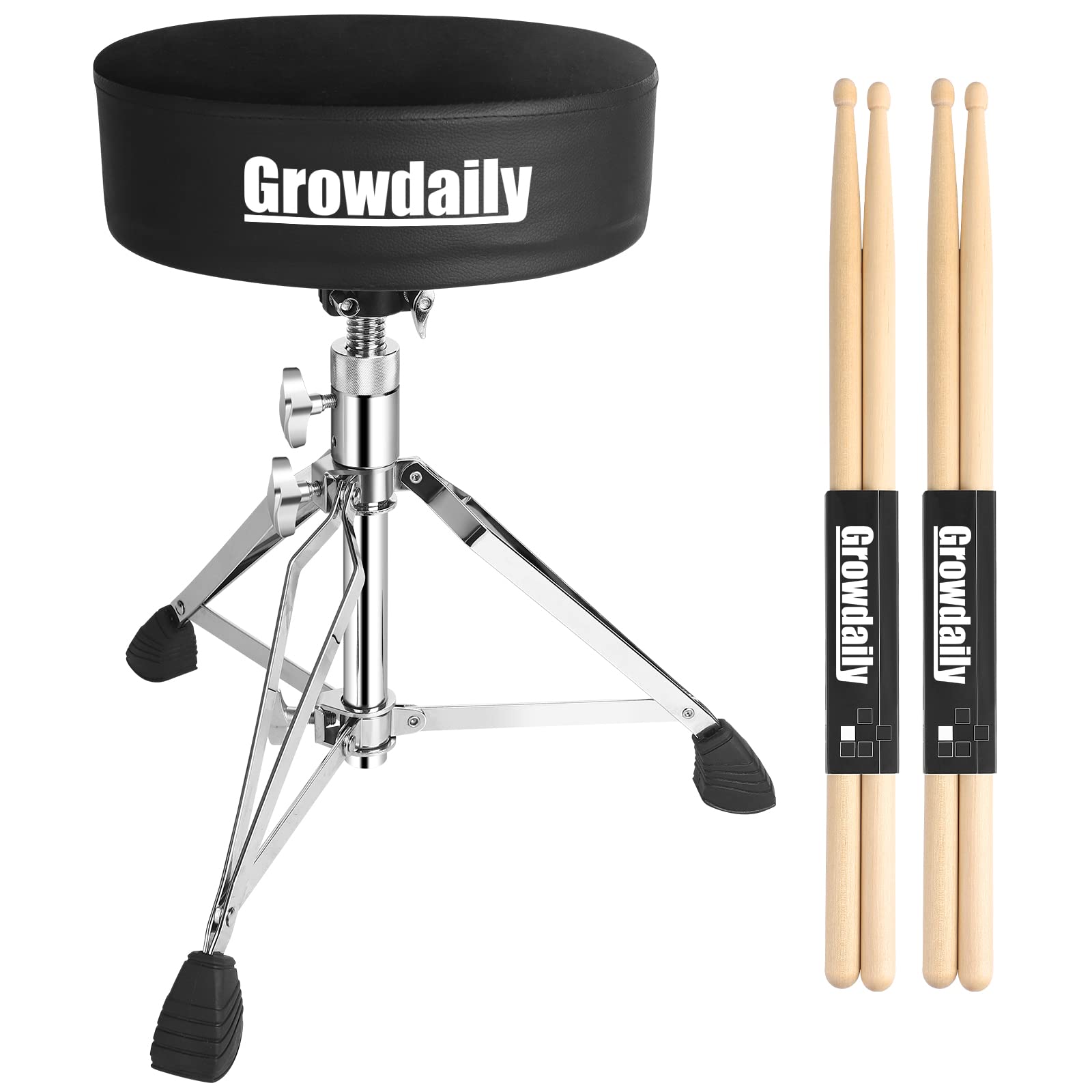 growdaily Growdaily Drum Throne Seat With Drumsticks