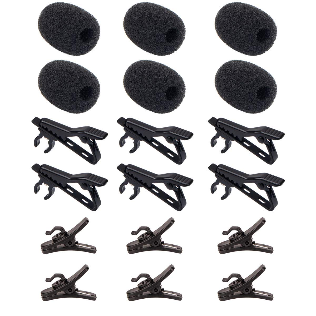 alekor Alekor Lavalier Microphone Metal Tie Clips