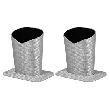 2pcs Eyeglass Holder Sunglasses Display Stand Holder Glasses Stand Case for Desk Nightstands (Silver)