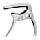 SGPRO Adjustable Capo for Acoustic Guitars, Electric Guitars, and Ukuleles - Superior Zinc Alloy and Silicone Made (Adjustable Silver)