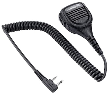 commountain Heavy Speaker Mic Compatible for Baofeng Radios BF-F8HP UV-82HP UV-5R UV82 UV82C UV5R5 UV5RA UV5RE UV5X3 and Kenwood BTECH Retevis Samcom Radios, Walkie Talkie Microphone