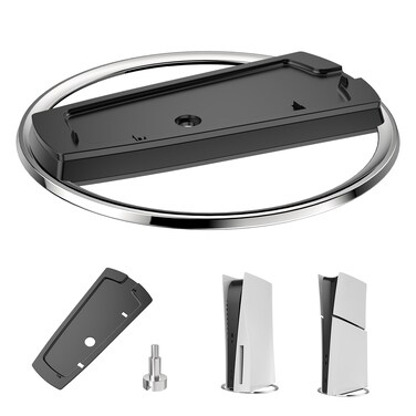 TanReginal Vertical Stand for PS5 Pro, Stable Stand for PS5 Pro/Slim / PS5 Console Disc and Digital, Accessories Compatible with PlayStation 5, Easy-to-Install Stand with Nice Look, a Sturdy Screw