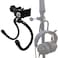 Headphone Hanger Stand Mount, Clamp-On Universal Accessory Holder, for Studio Microphone/Musical Stand for Headset, Cords, Tambourines, Cowbell, etc - No Instrument