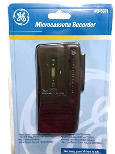 ge Ge Microcassette Recorder Model 3-5371