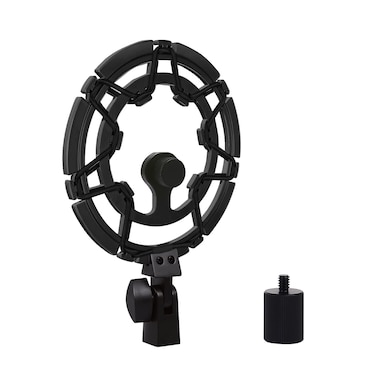 Blue Yeti Shock Mount Anti-Vibration Matching Boom Arm Stand Compatible w/Blue Yeti, Yeti X, Snowball &amp; Blue Yeti Nano Mic (Black)