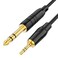 CableCreation 3ft 3.5mm 1/8" Male Stereo to 6.35mm 1/4" Male TRS Stereo Audio Cable Gold Plated Compatible with iPod, iPhone, Laptop, Home Theater, Amplifiers, Guitar and More,1 Meter/Black