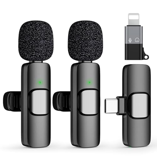 hehottc Hehottc Usb C Mini Wireless Lavalier Microphone usbc
