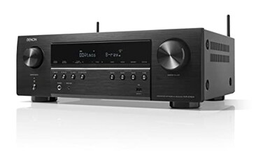 Denon AVR-S760H 7.2 Ch AVR - 75 W/Ch (2021 Model), Advanced 8K Upscaling, Dolby Atmos Height Virtualization, DTS Virtual:X &amp; More, Built-in HEOS, Amazon Alexa Voice Control