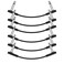 Donner Flat Patch Cables for Guitar Effect Pedal 6 Inch Save Space Clear Sound 1/4" TS Right Angle 6 Packs