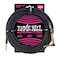 Ernie Ball Braided Instrument Cable, Straight/Angle, 10ft, Black (P06081)