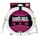 Ernie Ball Instrument Cable, Straight/Angle, 10ft, White (P06049)