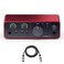 Focusrite Scarlett Solo 4th Gen USB Interface with Software Suite, Bundle with H&amp;A 10' XLR Microphone Cable