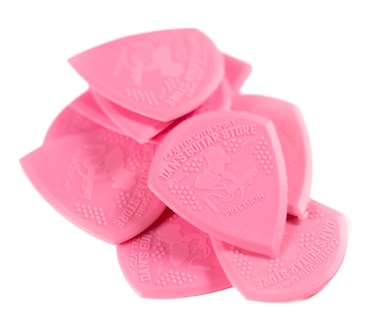 Dan's Guitar Store - Precision Pick - 10-Pack - Grippy Precision High-Visibility Plectrums for Professionals