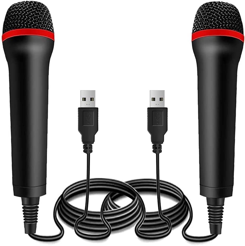 Drimoor Drimoor 2pack 13ft Wired Usb Microphone For Rock Band Guitar Hero Let S Sing