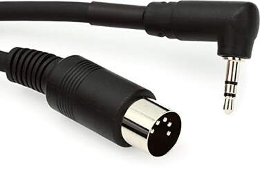 Boss BMIDI-5-35 Type A 3.5mm TRS to Male 5-pin DIN MIDI Cable - 5 foot