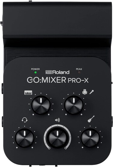 Roland GO:MIXER PRO-X Audio Mixer for Smartphones   Connect and Mix up to 7 Audio Sources   Add Studio Quality Audio to your Social Content and Livestreams