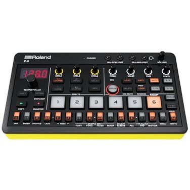 Roland AIRA Compact P-6 Creative Sampler   Granular Sound Design   Powerful Sequencer   Onboard Keyboard   Custom Loops   Built-In Mic   Hands-on Effects