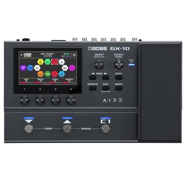BOSS GX-10 Guitar Effects Processor with Multi Mode Footswitches, Integrated Expression Pedal, and USB Audio Connectivity (Black)