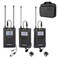 Comica CVM-WM100PLUS - Wireless Microphone System for Cameras, Camcorders, Smartphones, Laptops, Professional UHF Wireless Lavalier Lapel Microphone with Dual-Channel Recording, AA Batteries