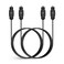 2 PCS Digital Optical Audio Cable 6ft1.8M - [24K Gold-Plated, Ultra-Durable] Slim Optical Cable Digital Audio Cable for Home Theater, Sound Bar, TV, PS4, Xbox, PlayStation &amp; More