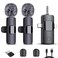 FUNIMUZI 4-in-1 Wireless Lavalier Microphone, Dual Wireless Microphone for iPhone/Android/Camera/PC, 82FT Noise Reduction Mini Mic, Lapel Micro Wireless for Video Recording, YouTube, TikTok