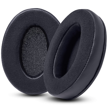 WC PadZ Velour - The Ultimate Upgraded Earpads by Wicked Cushions - Compatible with Audio Technica, HyperX, SteelSeries Arctis &amp; More - Extra Thick - Bigger Opening - Softer Memory Foam   (Black)