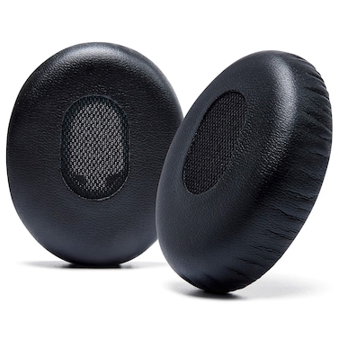 WC Wicked Cushions Replacement Ear Cushions for Bose QuietComfort 3 - Extra Durable Leather, Softer Memory Foam, Added Thickness - Compatible with Bose QC3 ON-Ear Headphones   Black