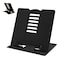 Metal Book Stand Book Holder Book Stand for Reading Adjustable Book Holder for Reading (Full Black)