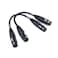 WJSTN Suanqi 3pin XLR Microphone Cable - XLR Female to Female Adapters, DMX Cable Patch Cords (6in 2Pack)