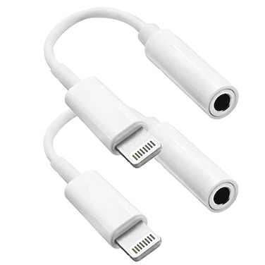 [Apple MFi Certified] 2 Pack for iPhone 3.5mm Headphones Adapter, Lightning to 3.5 mm Headphone/Earphone Jack Converter Audio Aux Adapter Dongle Compatible with iPhone 14 13 12 11 Pro XR XS Max X 8 7.