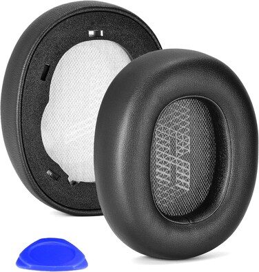 Live 650 BTNC E65BTNC Ear Cushion Memory Foam Ear Pads Replacement Compatible with JBL E65 E65BTNC / Duet NC/Live 650BTNC Live 660 BTNC Headphones (Black)