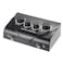 Btuty Karaoke Sound Mixer Dual Mic Inputs Audio Mixer Headphone Amplifier 2 Channel Mixer With Cable N-1 Black Color