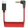TIEDXIOY USB C to 3.5mm TRS Microphone Cord Audio Coiled Cable, Compatible with Rode Wireless GO, VideoMic, VideoMicro Go, Hollyland Lark, BOYA &amp; Other External Mics for iphone/Smartphone/Laptop-1FT