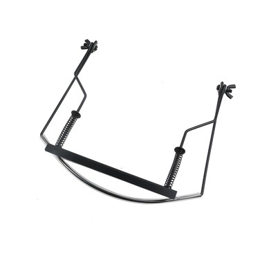 Geesatis Harmonica Holder 10 Hole Harmonica Neck Stand Bracket Metal Adjustable Harmonica Neck Holder Stand, 1 Pcs