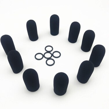 LINHUIPAD Microphone Cover Compatible with David Clark Aviation Microphone Windscreens DC Mic Covers Protector for M-4 M-7 Headsets Microphone(Pack fo 10)