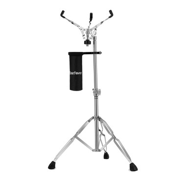Starfavor Concert Snare Drum Stand with Drum Sticks Holder, Double Braced Adjustable Extended Height 31.5"-47" Practice Pad Stand for 10-13 Inches Drum Pad, Snare Drum ST800