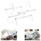 WANLIAN Vinyl Record Storage Stand, Acrylic Vinyl Record Storage Holder, Clear CD Organizer Holder for Single and Gatefold Albums