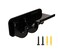 WANLIAN Guitar Wall Mount Guitar Stand Wall Mount Bracket Hanger Guitar Acrylic with Pick Holder and Round Hook (Black)