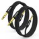 HOSONGIN 1/4 Inch TRS Instrument Cable 3.3ft 2-Pack [Nylon Braided Shielded], 1/4 in TRS Male to Male Plug Stereo Audio Cord, Quarter Inch 6.35mm Balanced Interconnect Line - 3.3 feet
