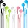 Jogteg Earbuds Headphones with Microphone Pack of 5, Noise Isolating Wired Earbuds, Earphones with Powerful Heavy Bass Stereo, Compatible with Android, Phone, Laptops, MP3 and All 3.5mm Interface