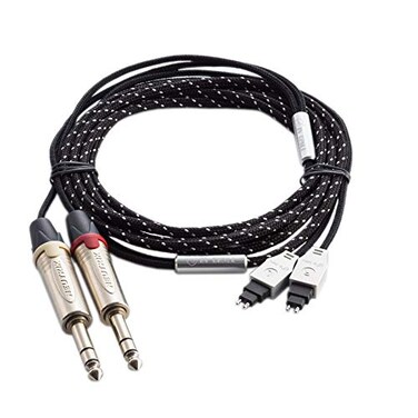 Fanmusic ZY Cable ZY-043 2TRS 6.35mm Plug HD600 HD650 HD660S Headphone Extension Cords Headphone Upgrade HiFi Cable
