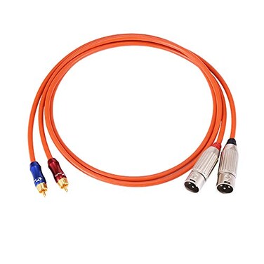 Fanmusic ZY Cable ZY-348 2RCA to 2XLR-Male Balance HiFi Signal Line Audio Cable 2m