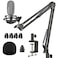 Razer Seiren Mini Mic Stand Suspension Scissor Boom Arm with Pop Filter Foam Windscreen, Shock Mount, Upgraded Heavy Duty Clamp for Razer Seiren Mini USB Streaming Microphone Frgyee