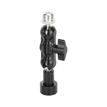 CAMVATE Mini Ball Head Mount Microphone Clamp with 5/8"-27 Male and Female Adapter - 3303