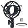 Boseen Universal Microphone Shock Mount, Mic Clip Holder Mount for Diameter 47mm-53mm Mic Anti Vibration Adjustable High Isolation Shock Mount
