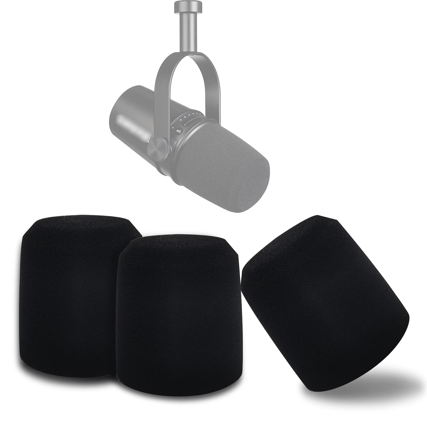 Boseen Boseen Microphone Foam Windscreen For Shure MV7