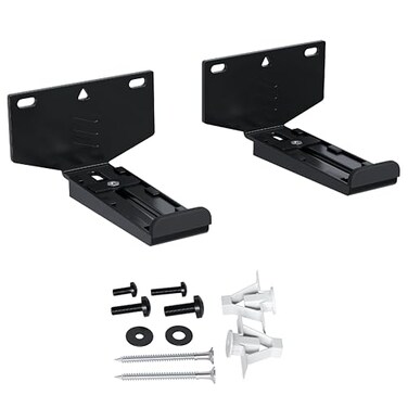 ECHOGEAR Soundbar Wall Mount Bracket - Works with All Soundbars Including Samsung, Vizio, LG, &amp; More - Depth Adjustable for Dolby Atmos Soundbars