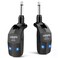 LEKATO 2.4GHz Wireless Guitar System for Bass &amp; Guitar Digital Wireless Guitar Transmitter Receiver with 4 Channels Rechargeable Guitar System Cordless Electric Guitar Cable for Electric Instruments