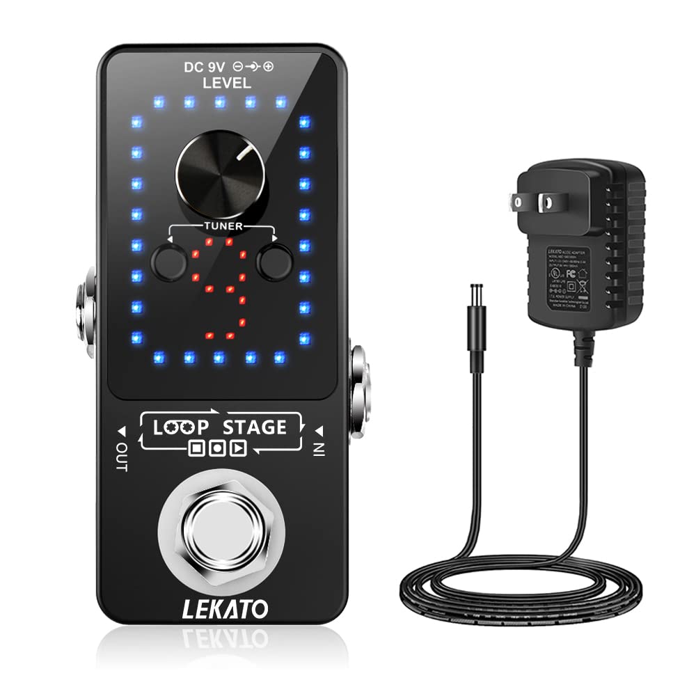 lekato Lekato Guitar Looper Pedal Effect Pedal With Tuner Function usb