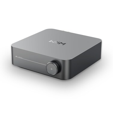 WiiM Amp: Multiroom Streaming Amplifier   Compatible with AirPlay, Google Cast, Alexa   HDMI, Voice Control   Stream from Spotify, Amazon Music, Tidal &amp; More   Space Gray